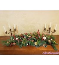 Ghirlanda masa cu brad, fructe deshidratate si ilex a_1376774763