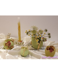 Set vase din ceară și lumânare pentru decorarea mesei 1_118161586